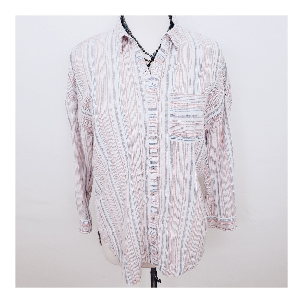 Maeve by Anthropologie Striped Button Down
